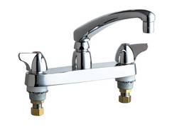Chicago Faucets - 1100-E35CP - 8-inch Center Deck Mounted Sink Faucet, Deck Mounted