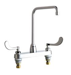 Chicago Faucets - 1100-HA8-317CP - 8-inch Center Deck Mounted Sink Faucet