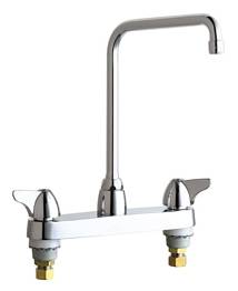 Chicago Faucets - 1100-HA8CP - 8-inch Center Deck Mounted Sink Faucet