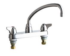 Chicago Faucets - 1100-L9CP - 8-inch Center Deck Mounted Sink Faucet