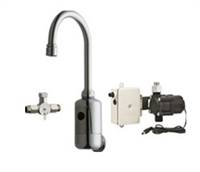 Chicago Faucets 116.914.AB.1 HyTronic Gooseneck Sink Faucet with Dual Beam Infrared Sensor