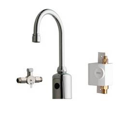 Chicago Faucets 116.963.AB.1 - HYTRONIC GOOSENECK SINK FAUCET WITH DUAL BEAM INFRARED SENSOR
