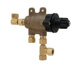 Chicago Faucets 131-CNF Thermostatic Mixing Valve with Standard 3/8 inch compression inlet and outlet connections