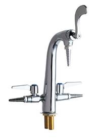 Chicago Faucets 1332-317XKCP - COMBINATION TRIPLE SERVICE FIXTURE