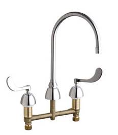 Chicago Faucets - 201-AGN10AE3SWG317CP - Kitchen Sink Faucet without Spray