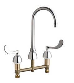 Chicago Faucets - 201-AGN2AE3-317VPCCP - Kitchen Sink Faucet without Spray