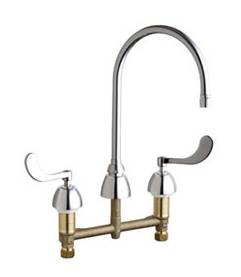 Chicago Faucets - 201-AGN8AE2805-5-317ABCP - ECAST™ KITCHEN SINK FAUCET