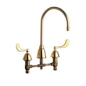 Chicago Faucet - 201-AGN8AE3-317CPB - Coated Polished Brass