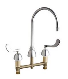 Chicago Faucets - 201-AGN8AE3-317VPACP - Kitchen Sink Faucet without Spray