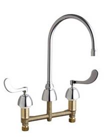 Chicago Faucets - 201-AGN8AE3-317XKABCP - ECAST™ KITCHEN SINK FAUCET
