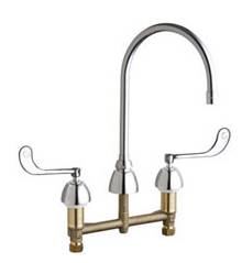 Chicago Faucets - 201-AGN8AE3-319AB - ECAST™ LEAD FREE KITCHEN SINK FAUCET