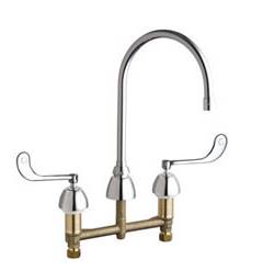 Chicago Faucets - 201-AGN8AE3-319ABCP - ECAST™ KITCHEN SINK FAUCET