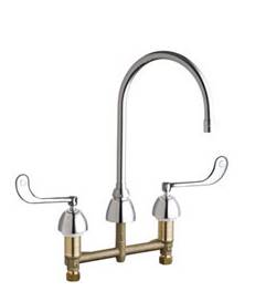 Chicago Faucets - 201-AGN8AE3-319CP - Kitchen Sink Faucet without Spray