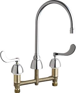 Chicago Faucets - 201-AGN8AE3-317VPAAB - ECAST™ LEAD FREE KITCHEN SINK FAUCET