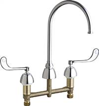 Chicago Faucets - 201-AGN8AFC319CP Concealed Hot and Cold Water Sink Faucet