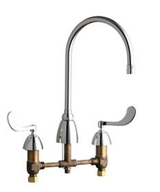 Chicago Faucets - 201-AGN8AFCE3-317CP - Kitchen Sink Faucet without Spray
