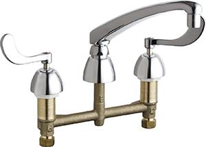 Chicago Faucets - 201-AL8-317XKCP - Kitchen Sink Faucet without Spray
