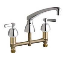 Chicago Faucets 201-AL8VPAXKABCP - KITCHEN SINK FAUCET W/O SPRAY