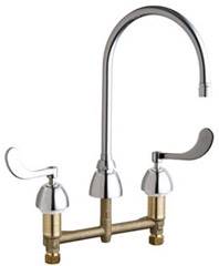 Chicago Faucets - 201-AGN8AE2805-5-317AB - ECAST™ LEAD FREE KITCHEN SINK FAUCET