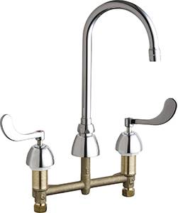 Chicago Faucets - 201-AGN2AE3-317XKAB - Kitchen Sink Faucet without Spray