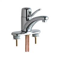 Chicago Faucets - 2201-4LESSPOASSYCP Single Lever Hot and Cold Water Mixing Sink Faucet