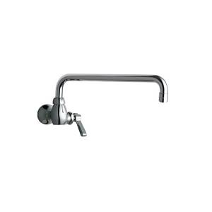 Chicago Faucets - 332-L12CP - Single Hole Wall Mounted Faucet