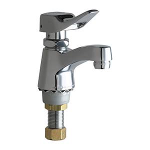 Chicago Faucets - 333-336PSHVPACP - Single Water Inlet, Self-Closing Metering Faucet