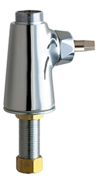 Chicago Faucets - 349-LESSSPT&HDLXKCP - Single Hole Deck Mounted Pantry/Bar Faucet