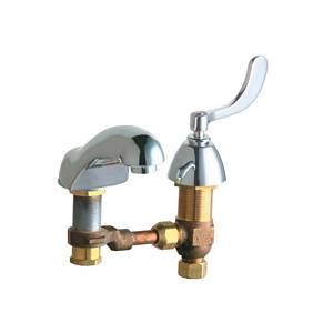 Chicago Faucets - 404-317CWCP - Widespread Lavatory Faucet