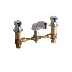 Chicago Faucets - 404-335CP - Widespread Lavatory Faucet