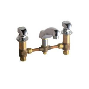 Chicago Faucets - 404-V335CP - Widespread Lavatory Faucet