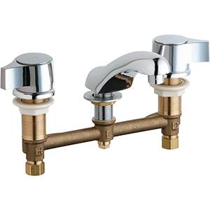 Chicago Faucets - 404-V636ABCP - Widespread Lavatory Faucet