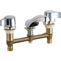 Chicago Faucets - 404-V636CP Concealed Hot and Cold Water Metering Sink Faucet