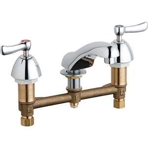 Chicago Faucets - 404-VCP - Widespread Lavatory Faucet