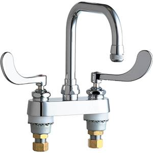 Chicago Faucets - 526-317ABCP - 4-inch Deck Mounted Sink Faucet
