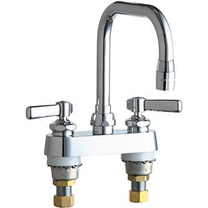 Chicago Faucets - 526-E3ABCP - 4-inch Deck Mounted Sink Faucet