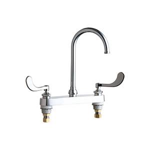 Chicago Faucets - 527-GN2A317ABCP - 8-inch Deck Mounted Service Sink Faucet