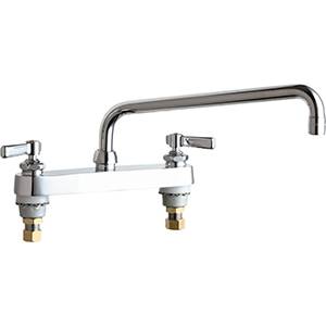 Chicago Faucets - 527-L12ABCP - 8-inch Deck Mounted Sink Faucet