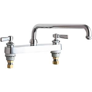 Chicago Faucets - 527-L12E1CP - 8-inch Deck Mounted Service Sink Faucet