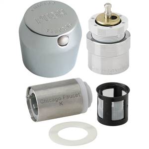 Chicago Faucets - 665-RKPABCP - MVP™ Metering Push Button Metering Retrofit Kit. This kit includes metering cartridge and handle for a complete fix.