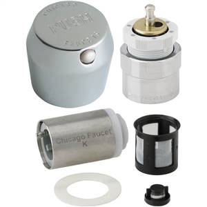 Chicago Faucets - 665-RKPCP - MVP™ Metering Push Button Metering Retrofit Kit. This kit includes metering cartridge and handle for a complete fix.