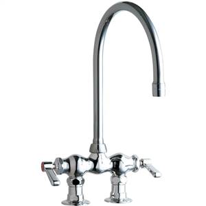 Chicago Faucets - 772-GN8AE3CP - 3-3/8-inch Center Deck Mounted Sink Faucet