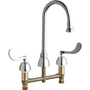 Chicago Faucets - 786-245ABCP - Widespread Lavatory Faucet