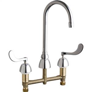 Chicago Faucets - 786-E2805-5ABCP - Widespread Lavatory Faucet