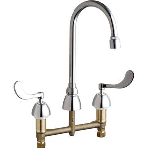 Chicago Faucets - 786-E29VPXKABCP - Widespread Lavatory Faucet