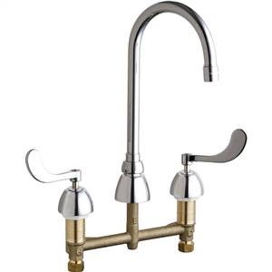 Chicago Faucets - 786-E3XKCP- Widespread Lavatory Fitting, Ceramic Disc Cartridges