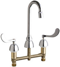 Chicago Faucets 786-GN1AE29CP - CONCEALED KITCHEN SINK FAUCET