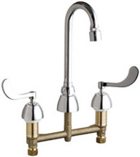 Chicago Faucets 786-GN1AE29VPCP - CONCEALED KITCHEN SINK FAUCET