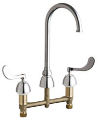 Chicago Faucets - 786-GN2AFCCP - Widespread Lavatory Faucet