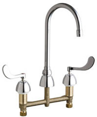 Chicago Faucets - 786-GN2AFCE3ABCP - Widespread Lavatory Faucet